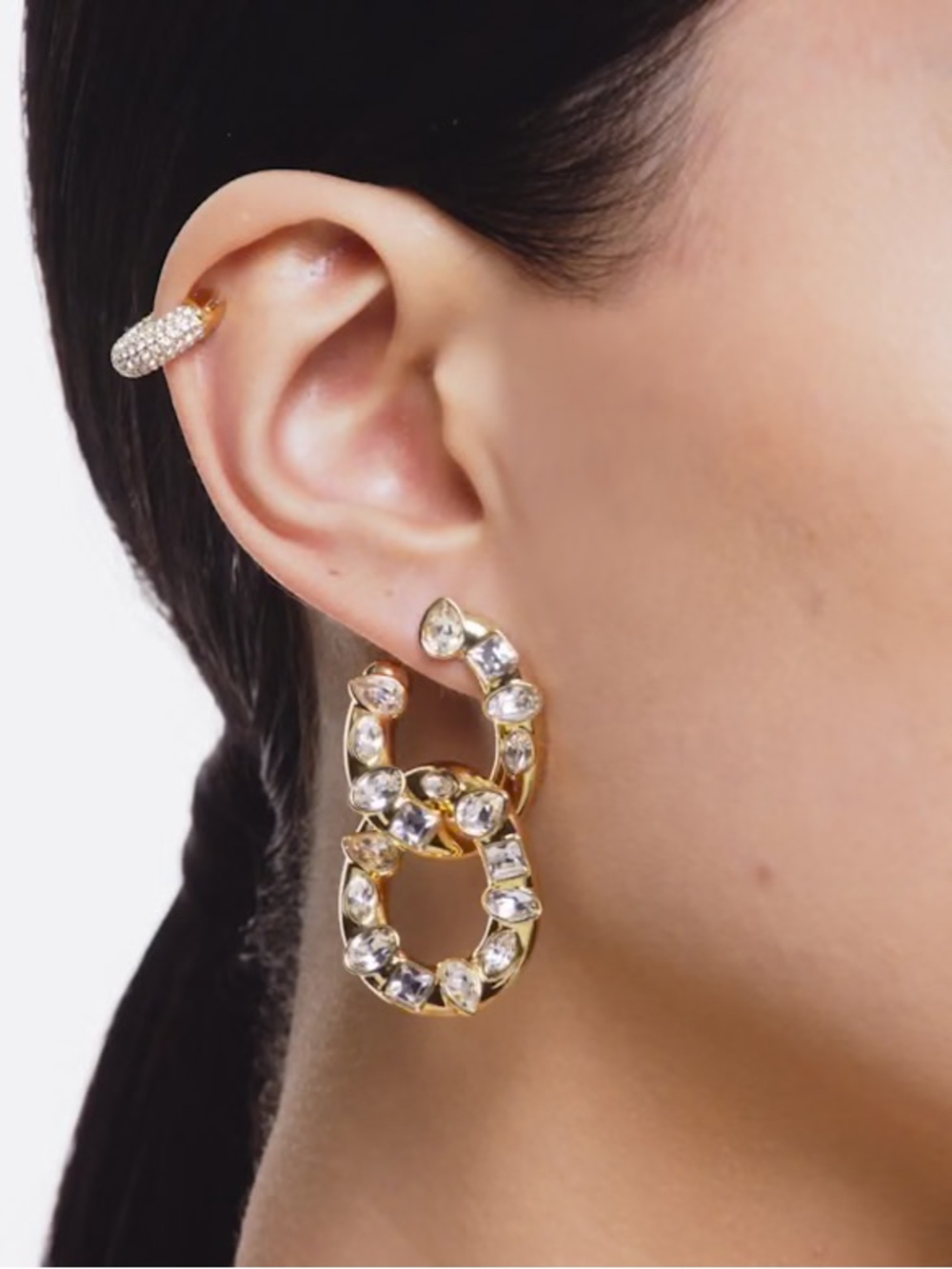 Swarovski Imber Link Earrings - Picture 7 of 7